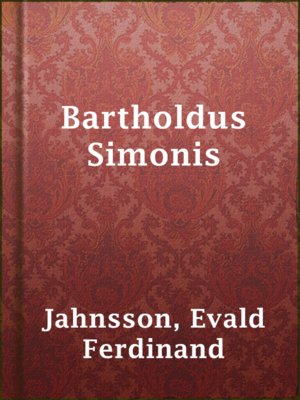 cover image of Bartholdus Simonis